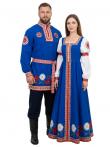 Рубаха русская народная мужская «Ромашки»